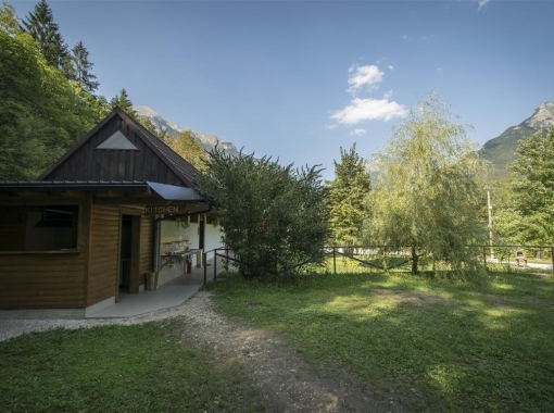 Common kitchen at Camp Vodenca