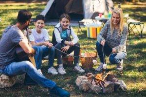Family camping time at Camp Vodenca