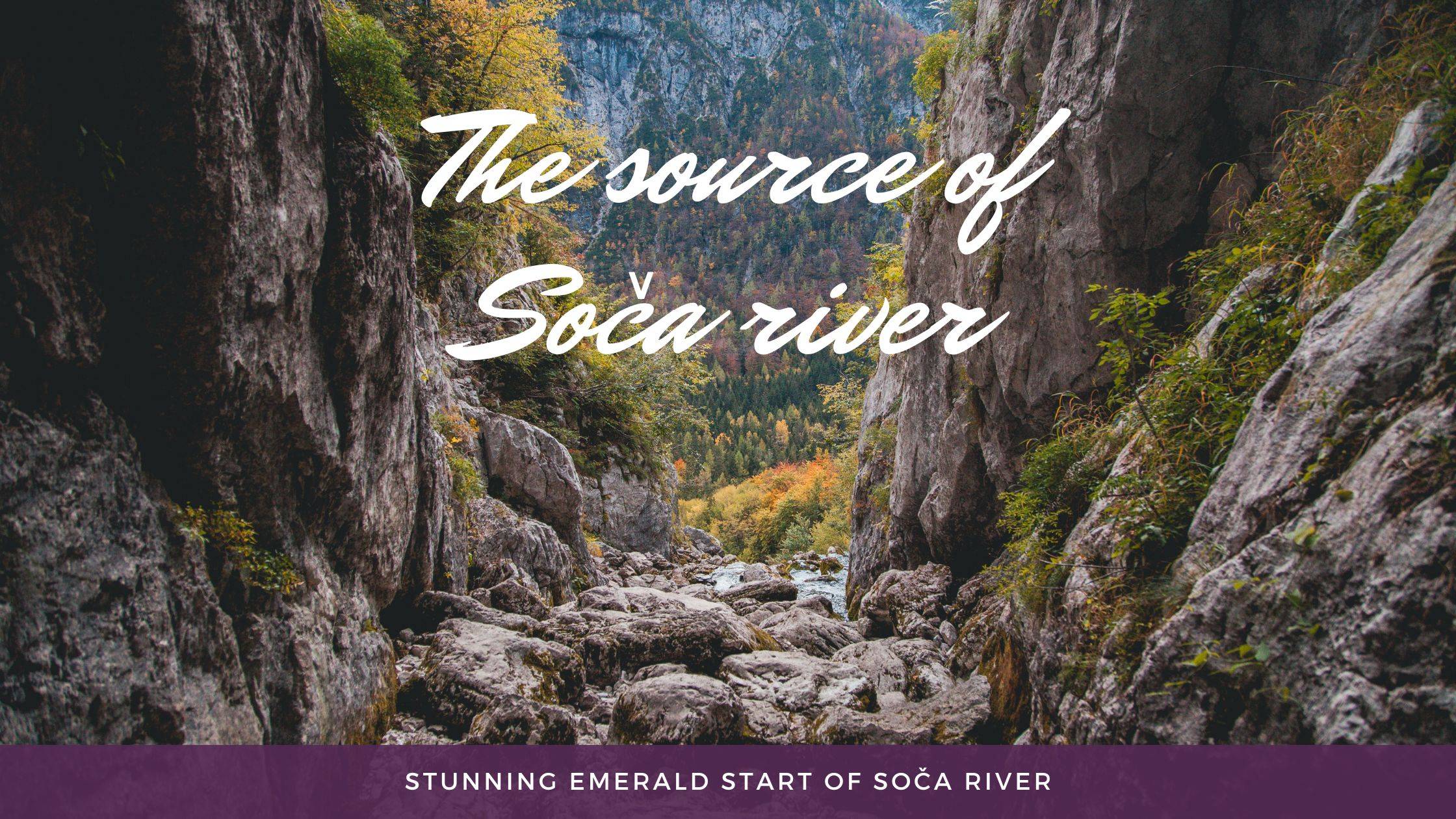 The source of Soča river
